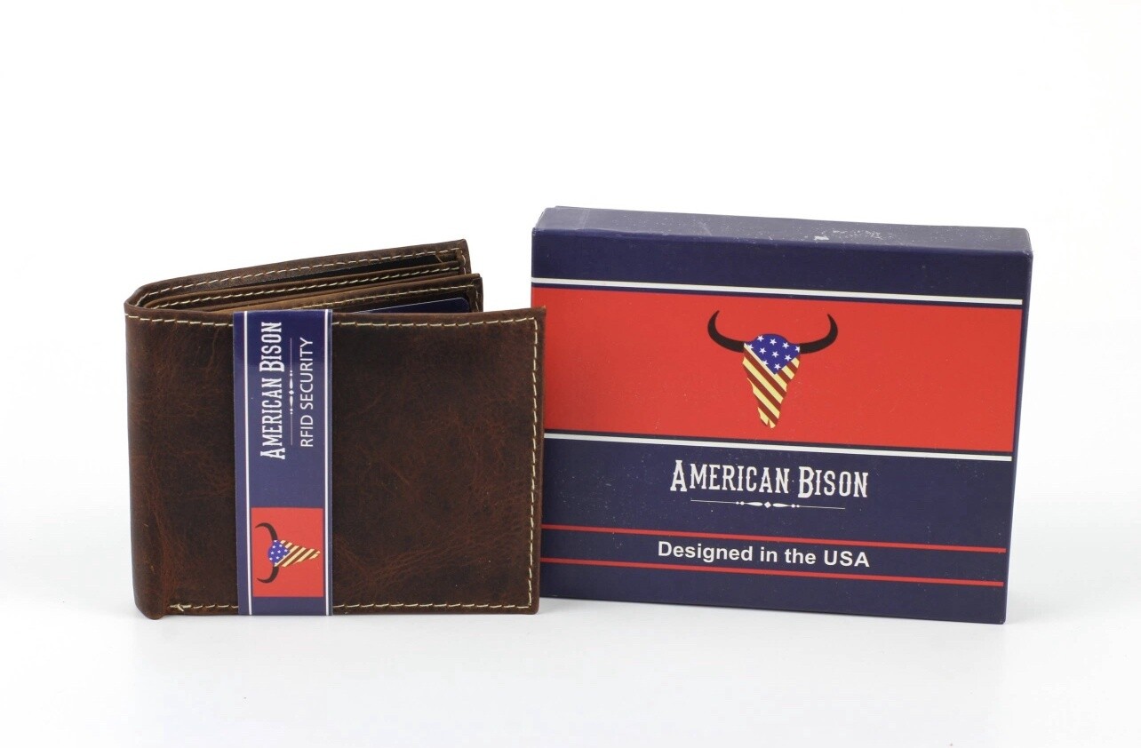 Hunter leather wallet with interior flap