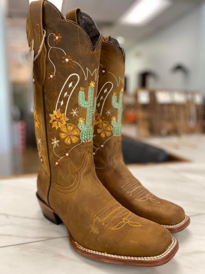WOMEN'S CACTUS LEATHER BOOTS