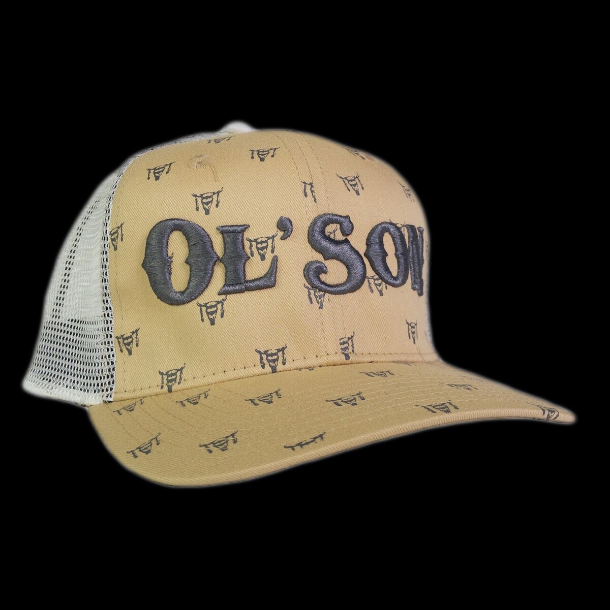 OL' SON PALE YELLOW SKULL PRINT