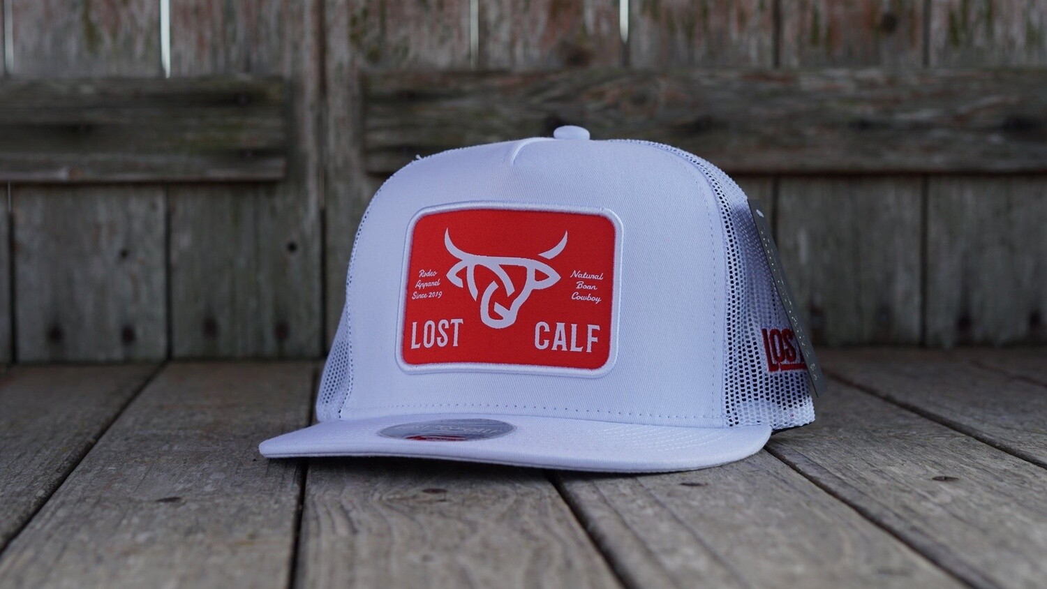 Flat Plate White/Red