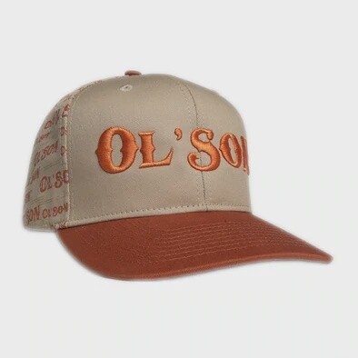 OL SON KHAKI & ORANGE FLATBILL