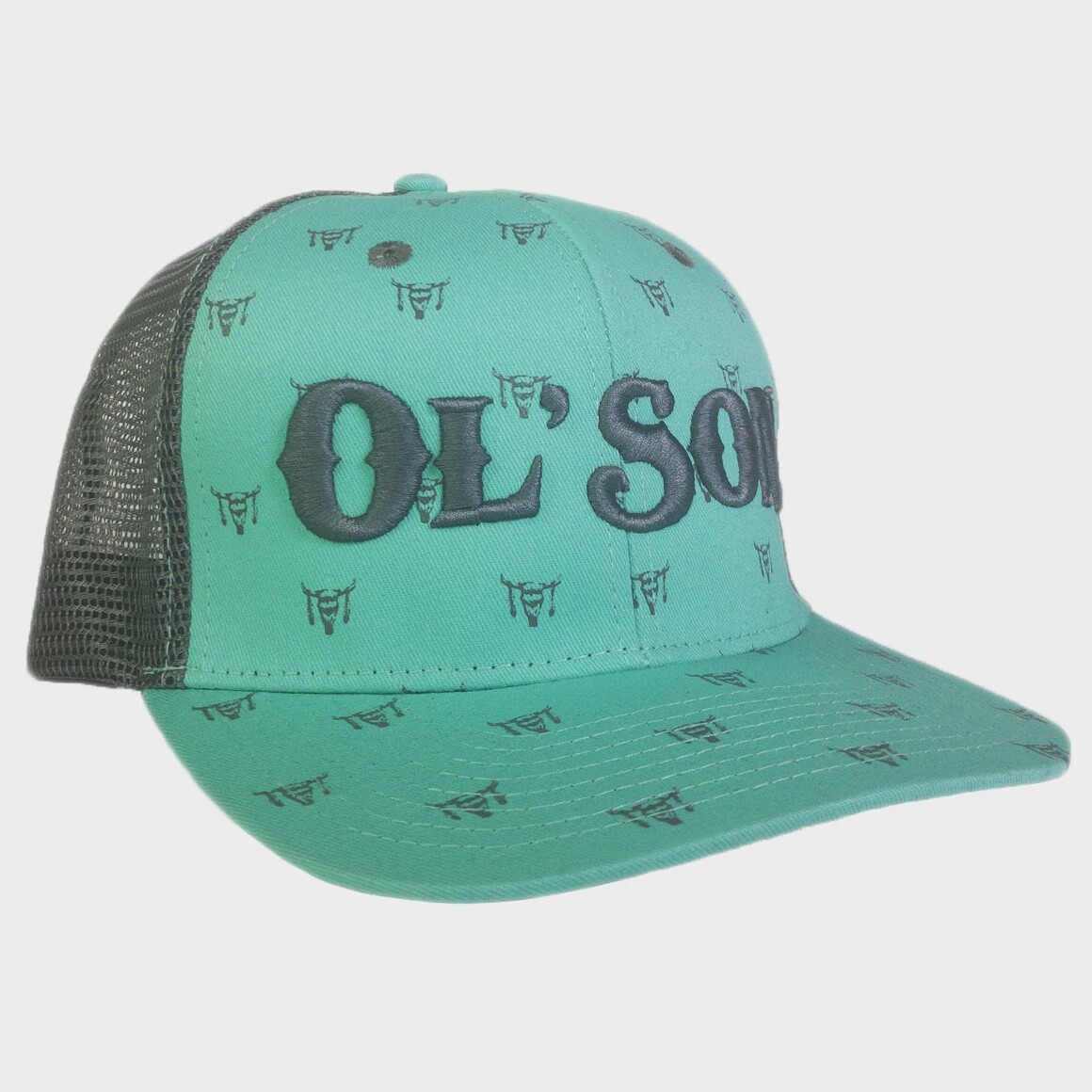 OL' SON LIGHT GREEN SKULL PRINT
