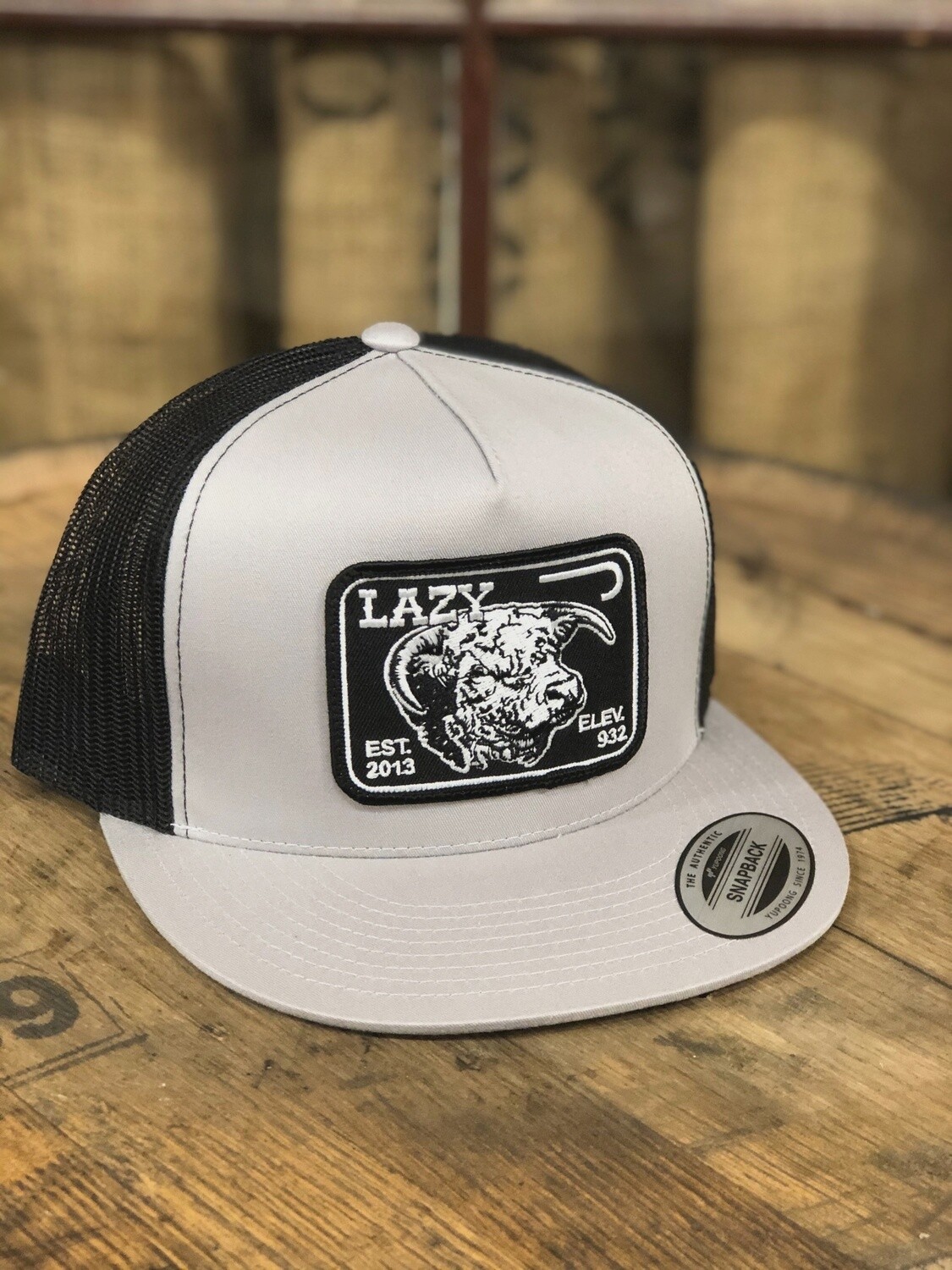 Lazy J Ranch Wear Silver & Black 4" Elevation Cap