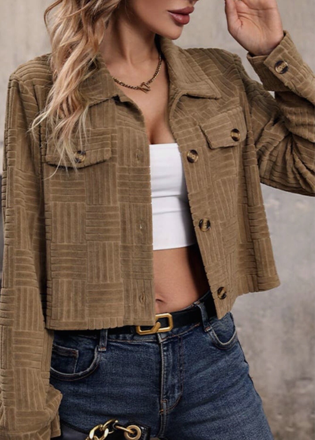 Curdoroy cropped jacket