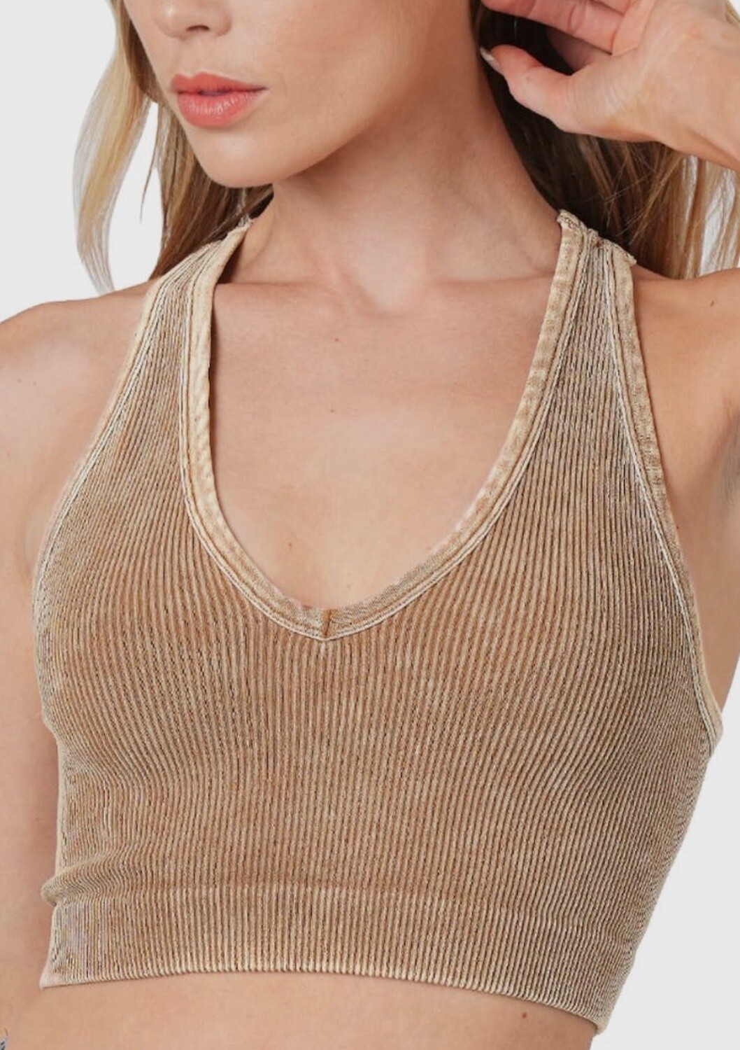 Fitted v-neck tank