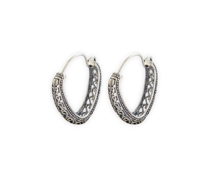 Celtic Lore Silver Tone Earrings