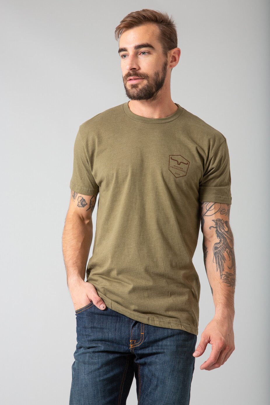 Shielded Trucker Shirt (military green)
