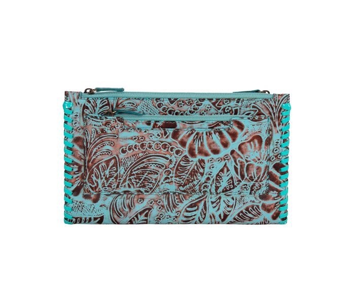 Delilah Creek Hand-tooled Stitched Wallet