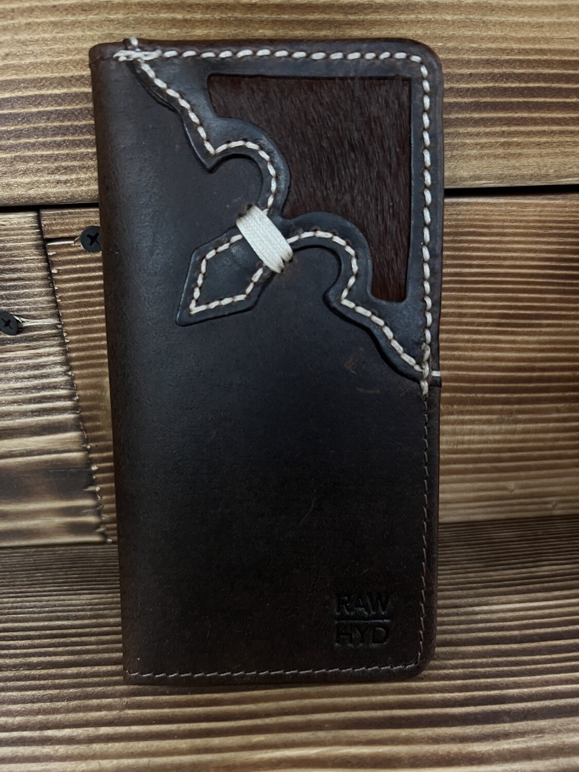 WESTERN HAIR ON LEATHER WALLET