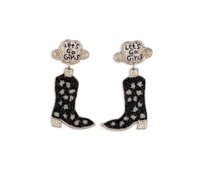 Let’s Go Girls Earrings in Black