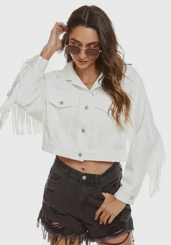 Fringe Denim Jacket
