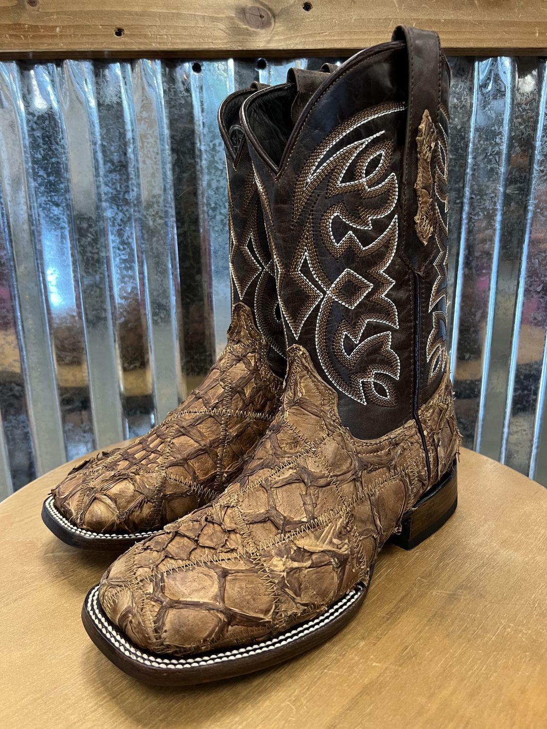 Patchwork Pirarucu Exotics (honey brown)