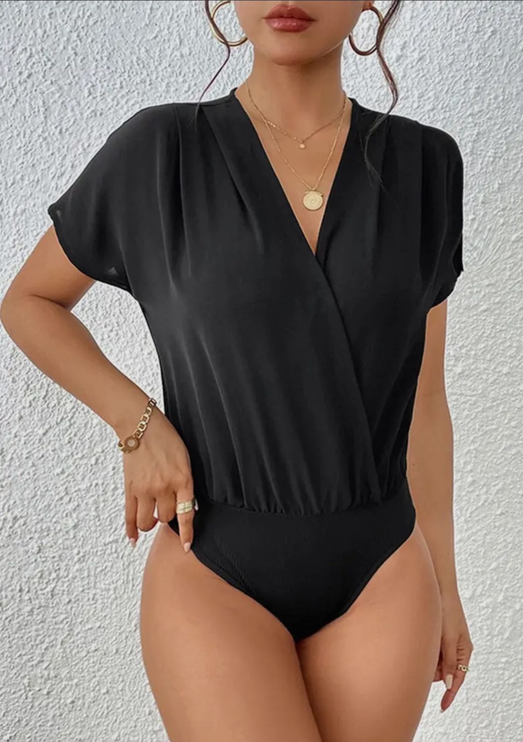 Deep V-Neck Bodysuit