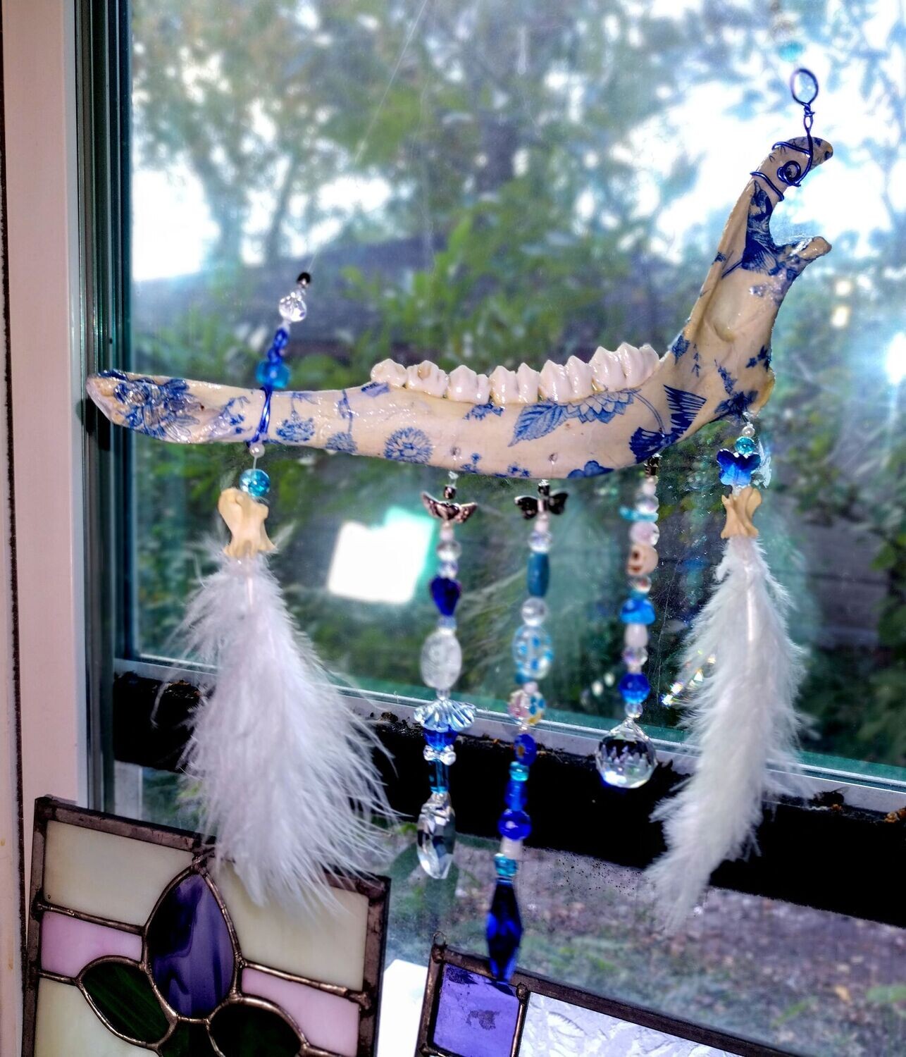 Deer jawbone Suncatcher