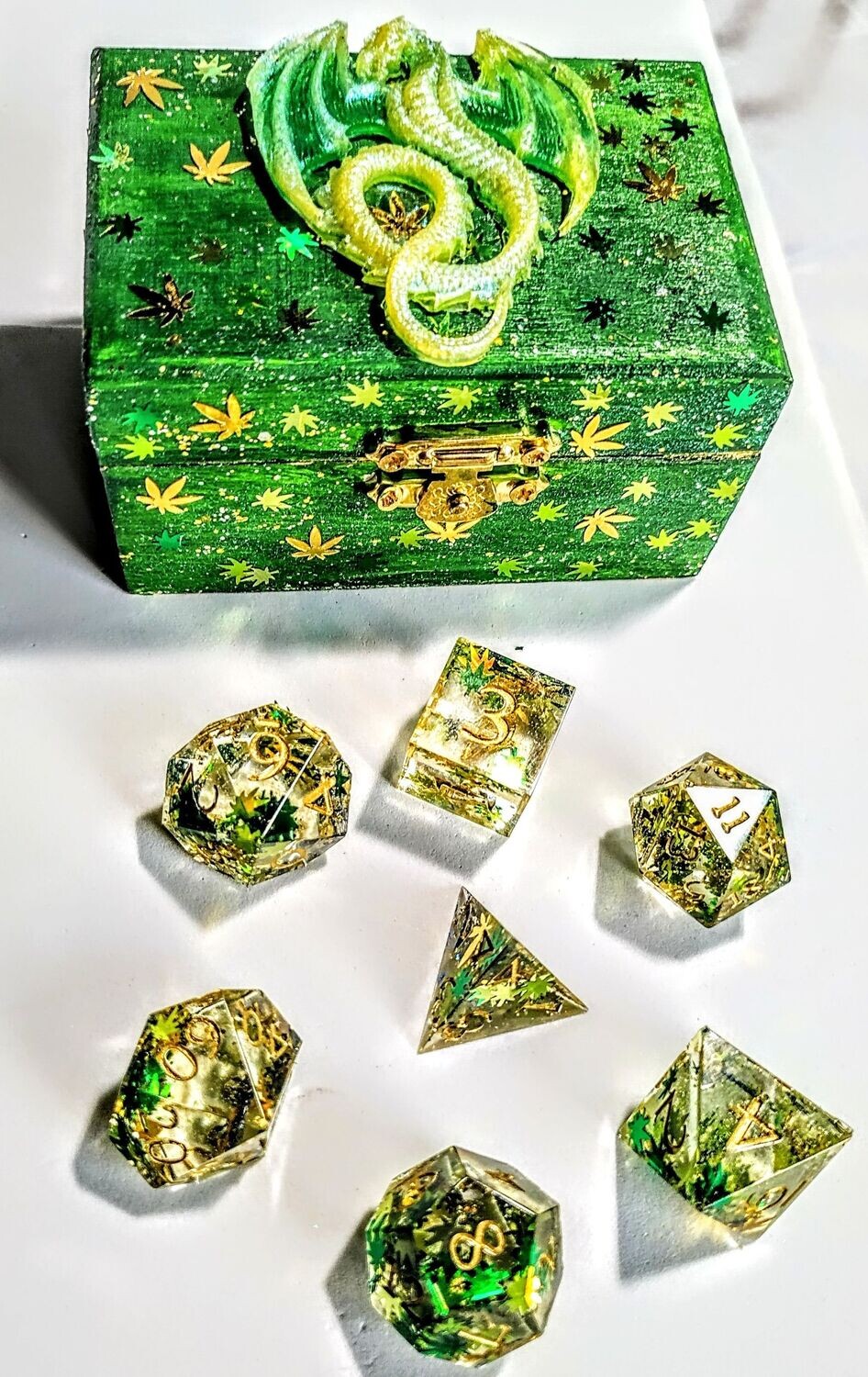Resin Dungeon and dragons 420 dice set
