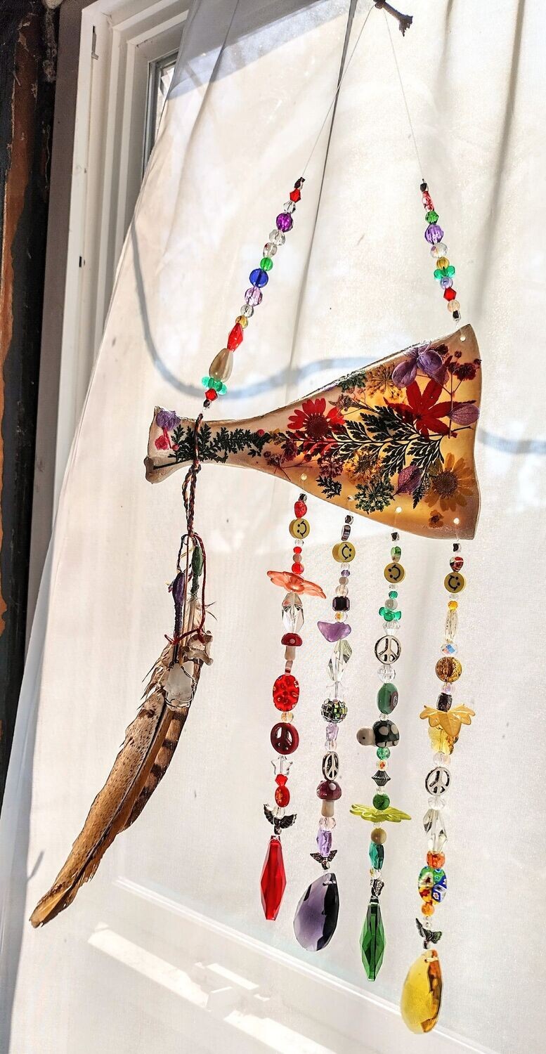 Deer scapula Suncatcher