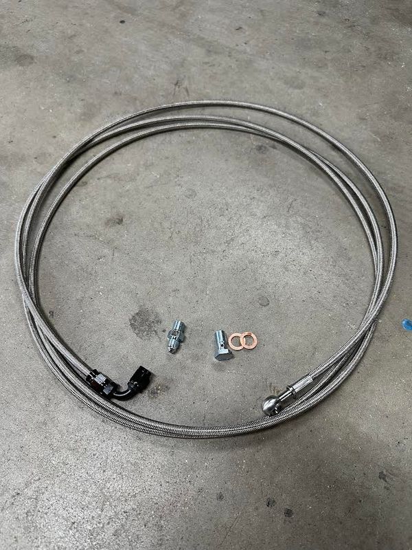 Braided Stainless Hydraulic Brake Line, Limo length