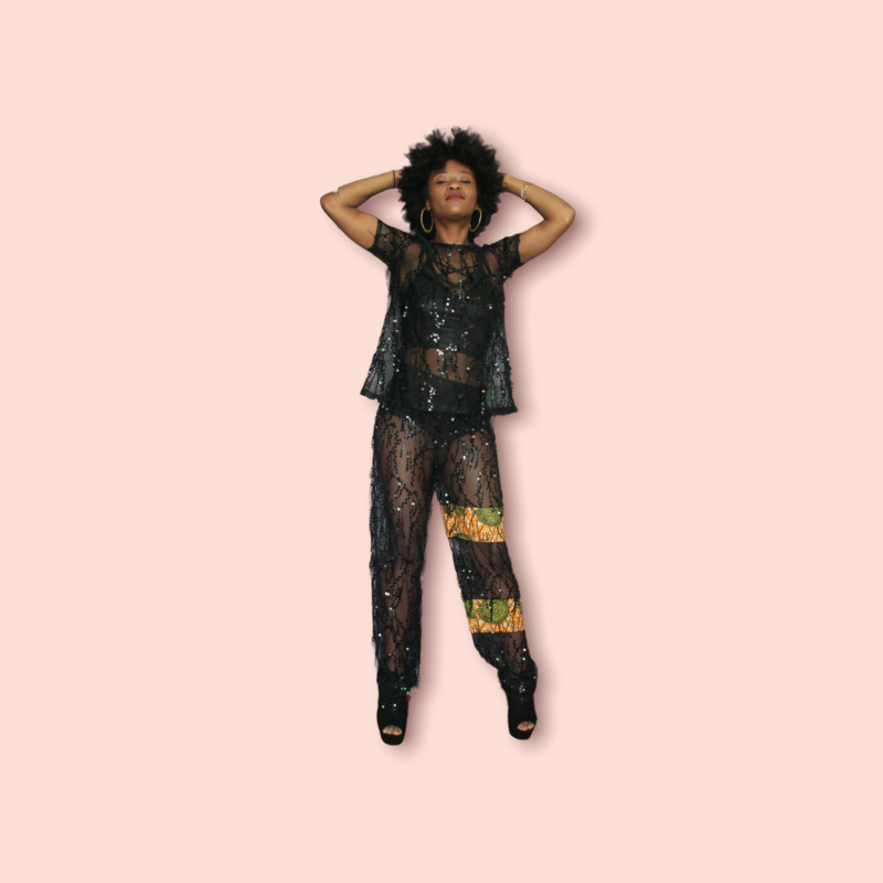 Black Panther Top and Bottom