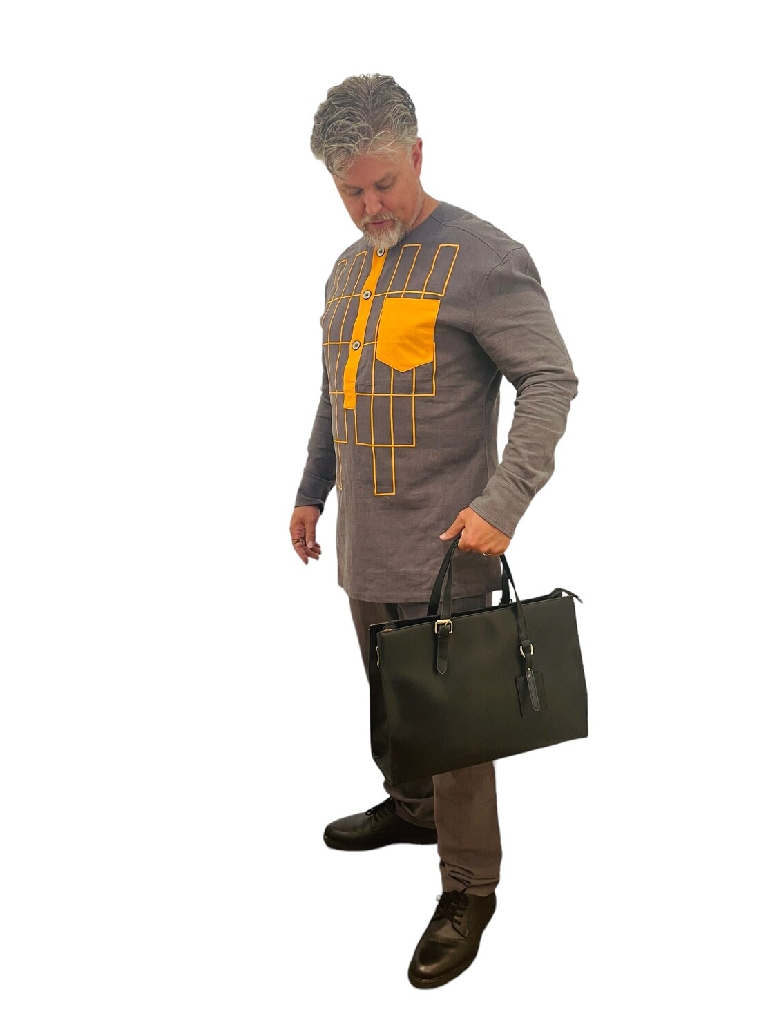Embroidered Men's Senator Suit
