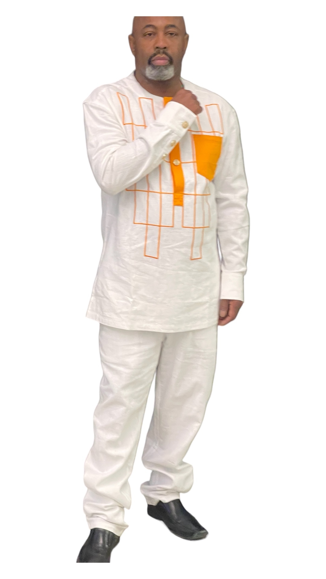 Embroidered Men's Senator Suit
