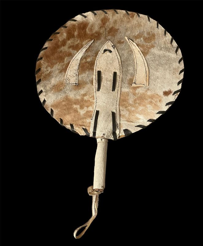 Rho & Nya-Traditional Akupe Igbo Nigerian Hand Fan for men