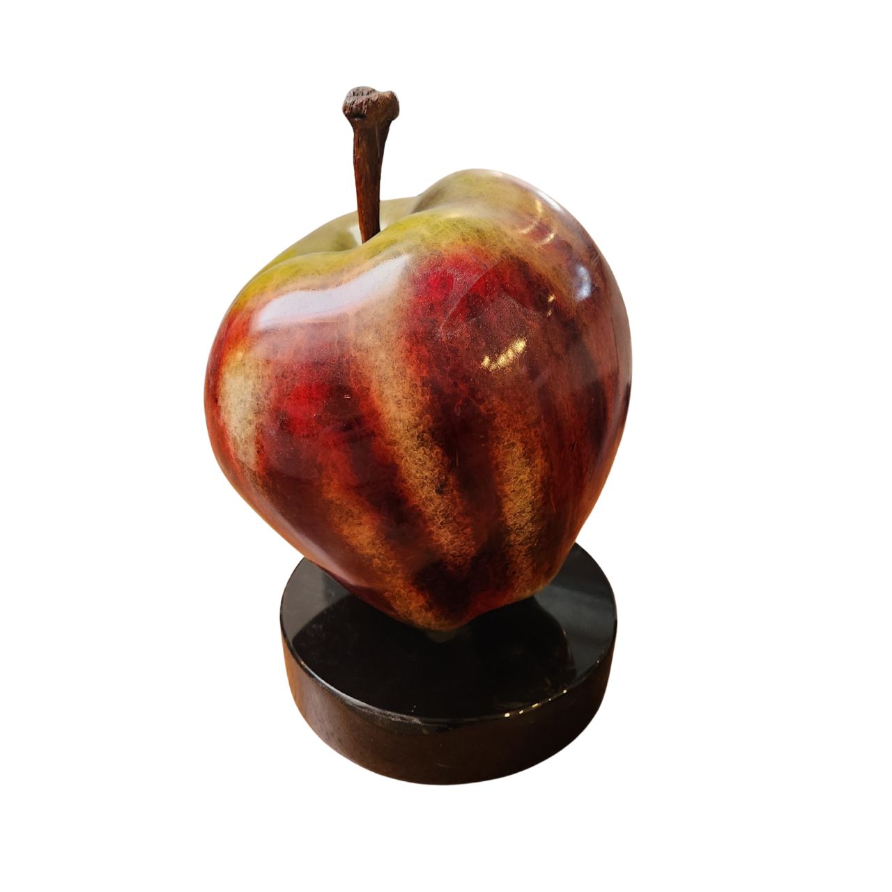 Sculpted Glass Apple