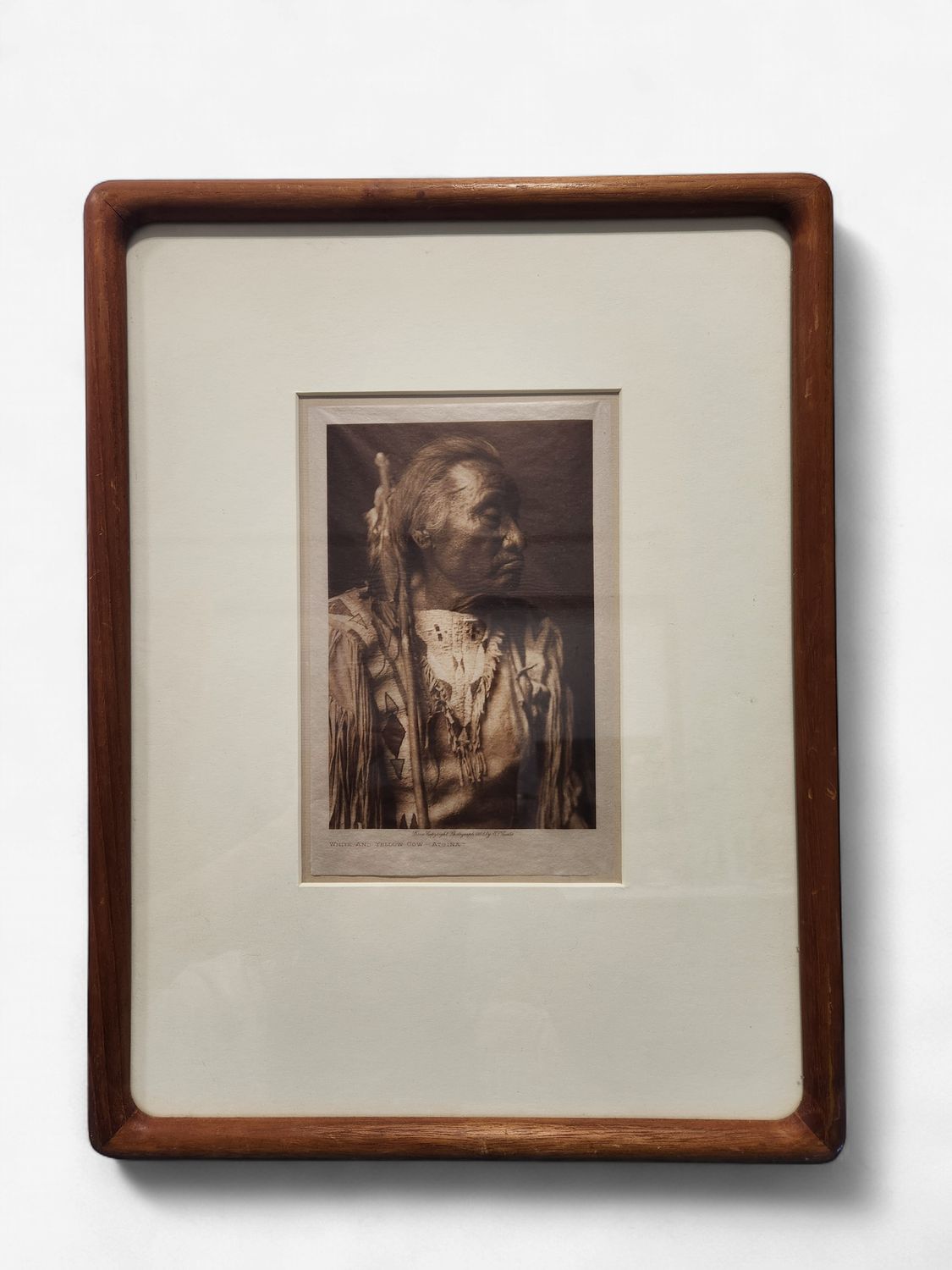 Edward S. Curtis "White and Yellow Cow - Atsina"– Authentic Vintage Print with Letter of Authenticity