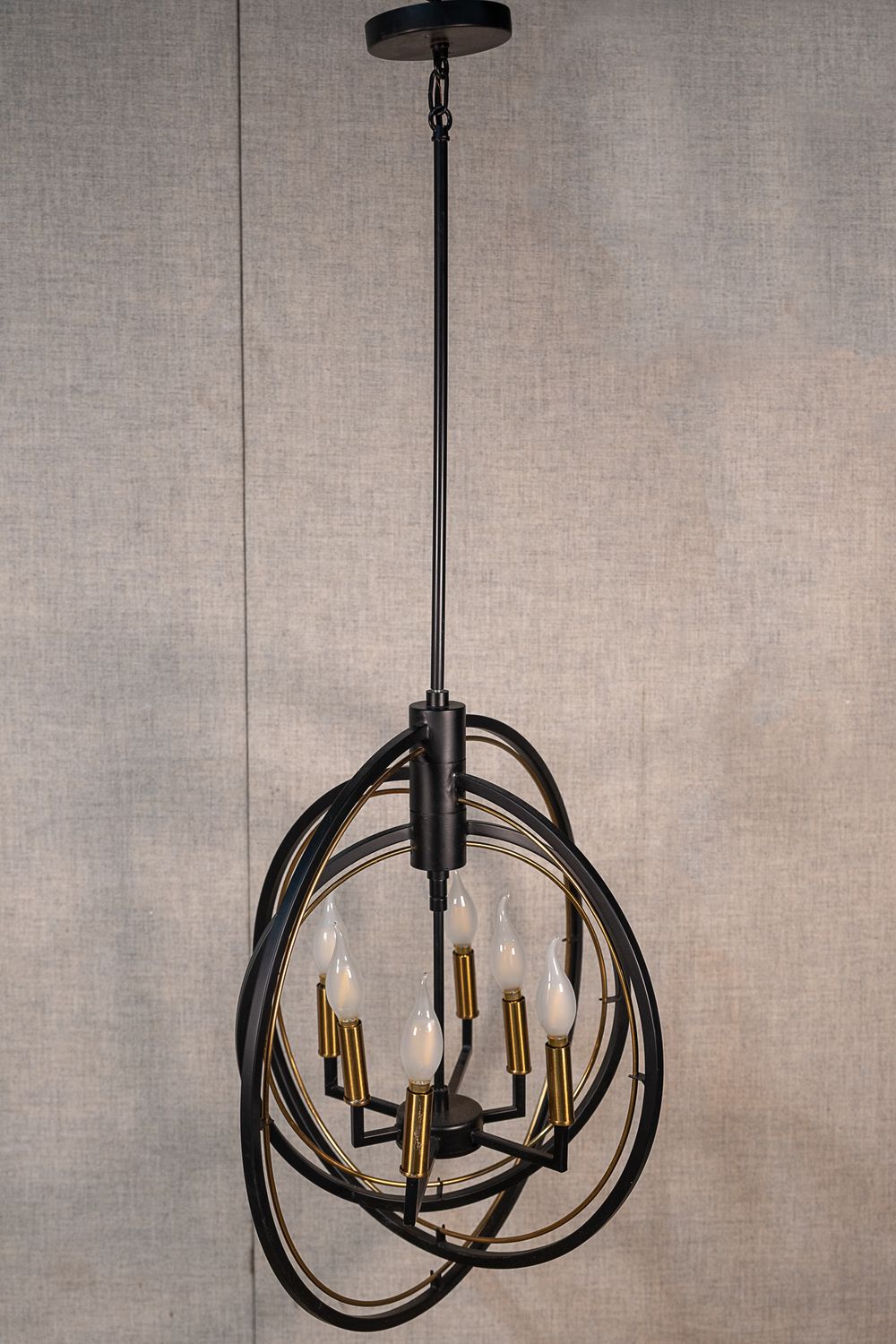 6-Light Orb Chandelier