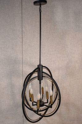 6-Light Orb Chandelier