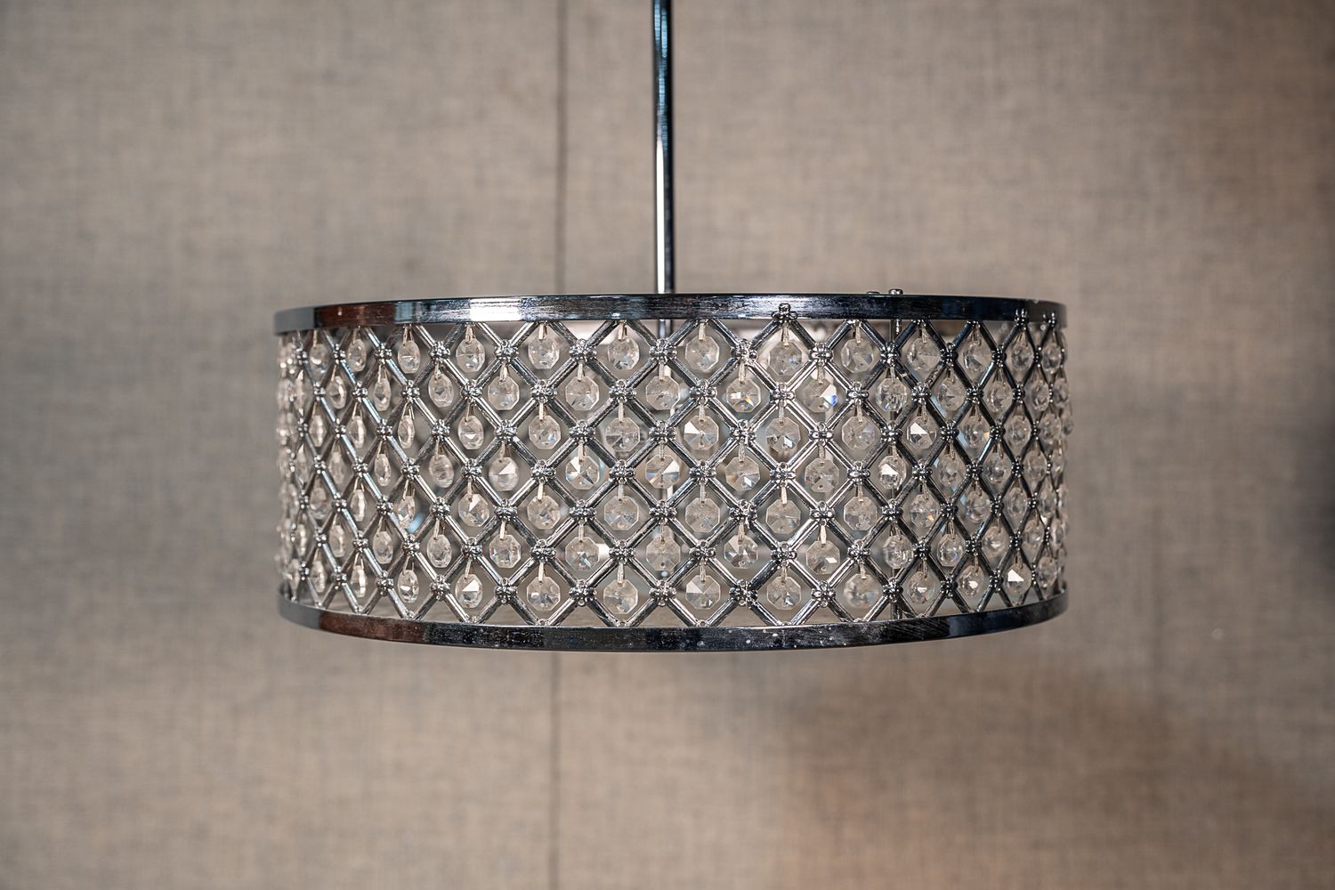 Crome and Crystal Chandelier