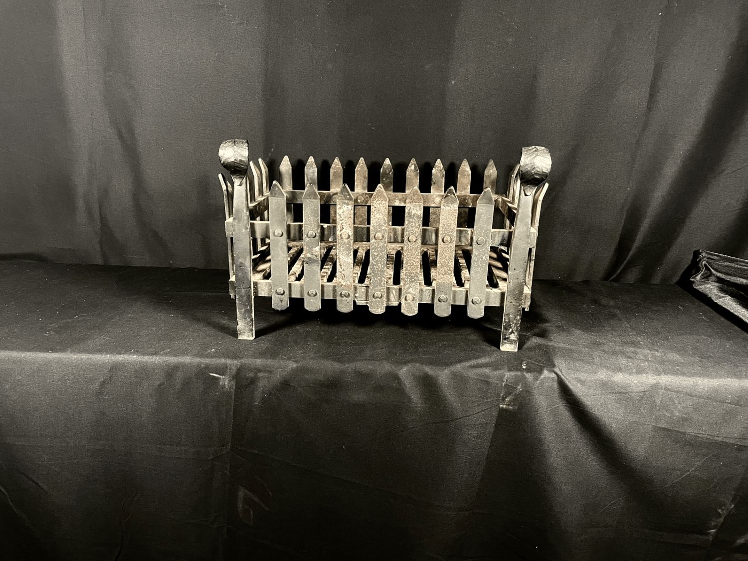 19th Century Cast Iron Free Standing Fire Basket
