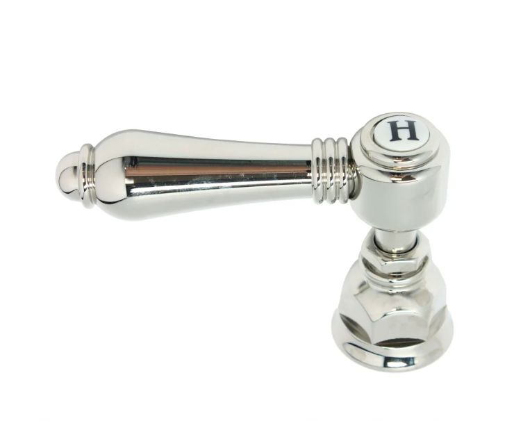 New in Box, Rhol Italian Country Bath Spout and Levers in Polished Chrome