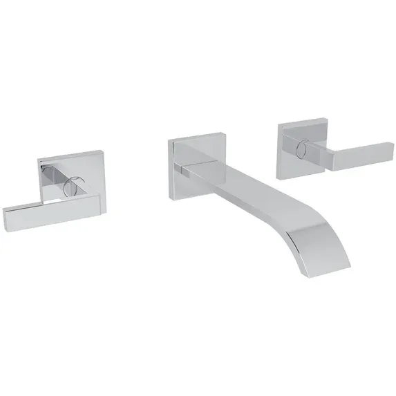 Rohl Wa751L 1.2 GPM Wall Mounted Widespread Bathroom Faucet - Chrome