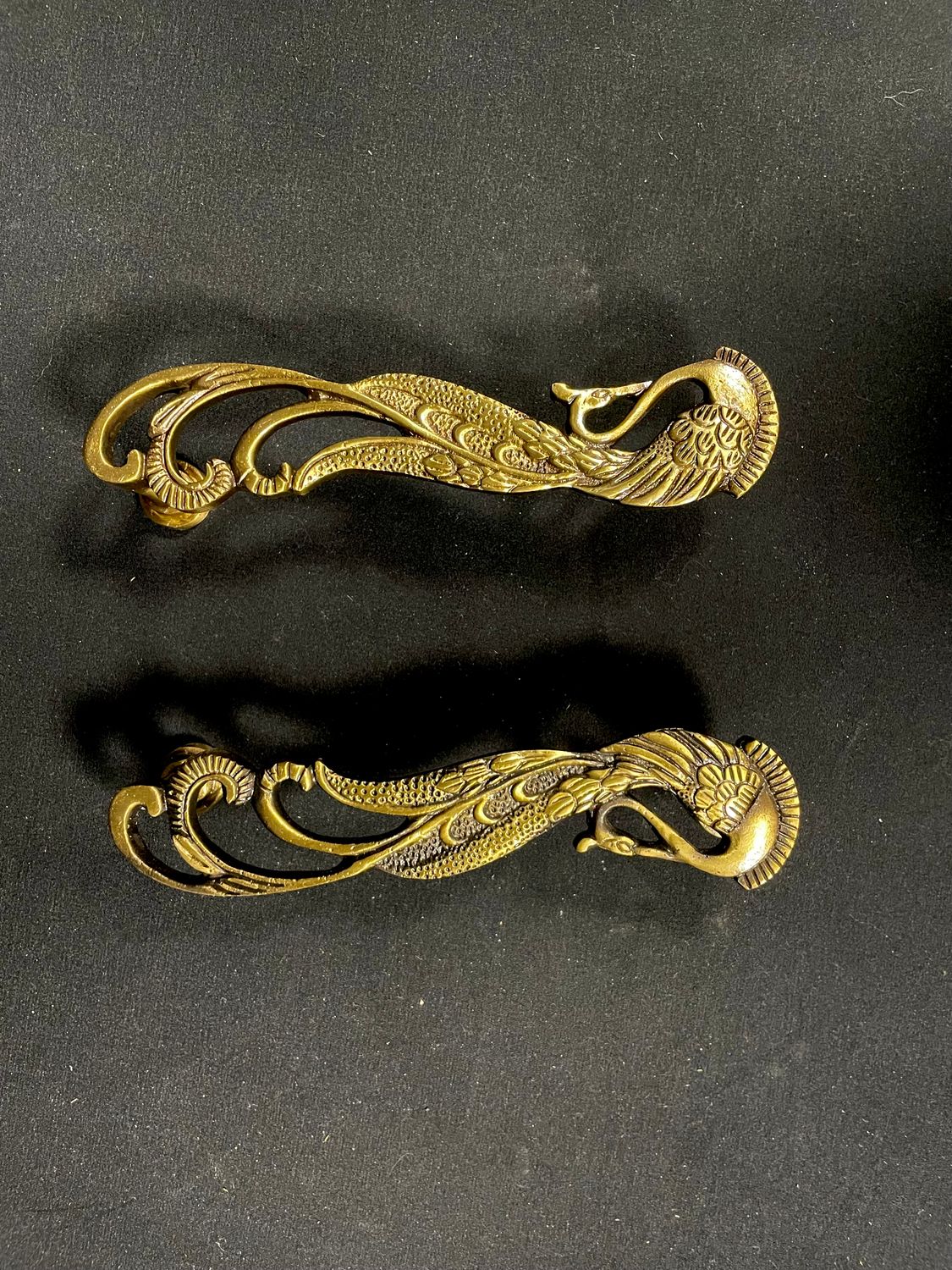 Brass Peacock Drawer Handles