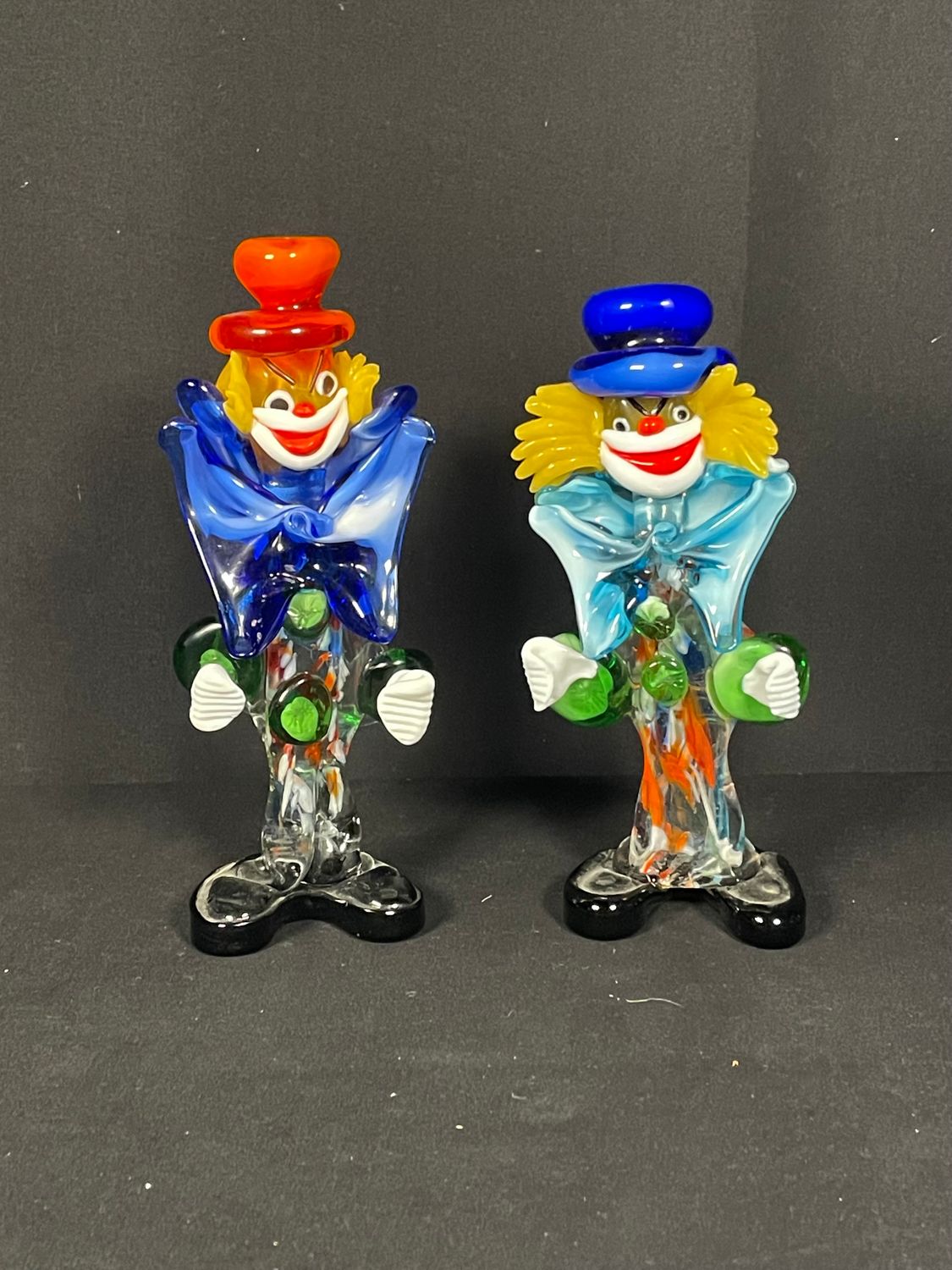 Vintage Murano Glass Clowns