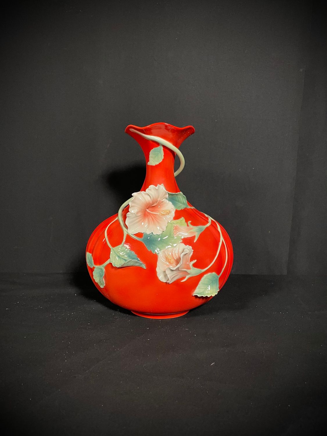 Franz Collection "Island Beauty" Hibiscus Vase