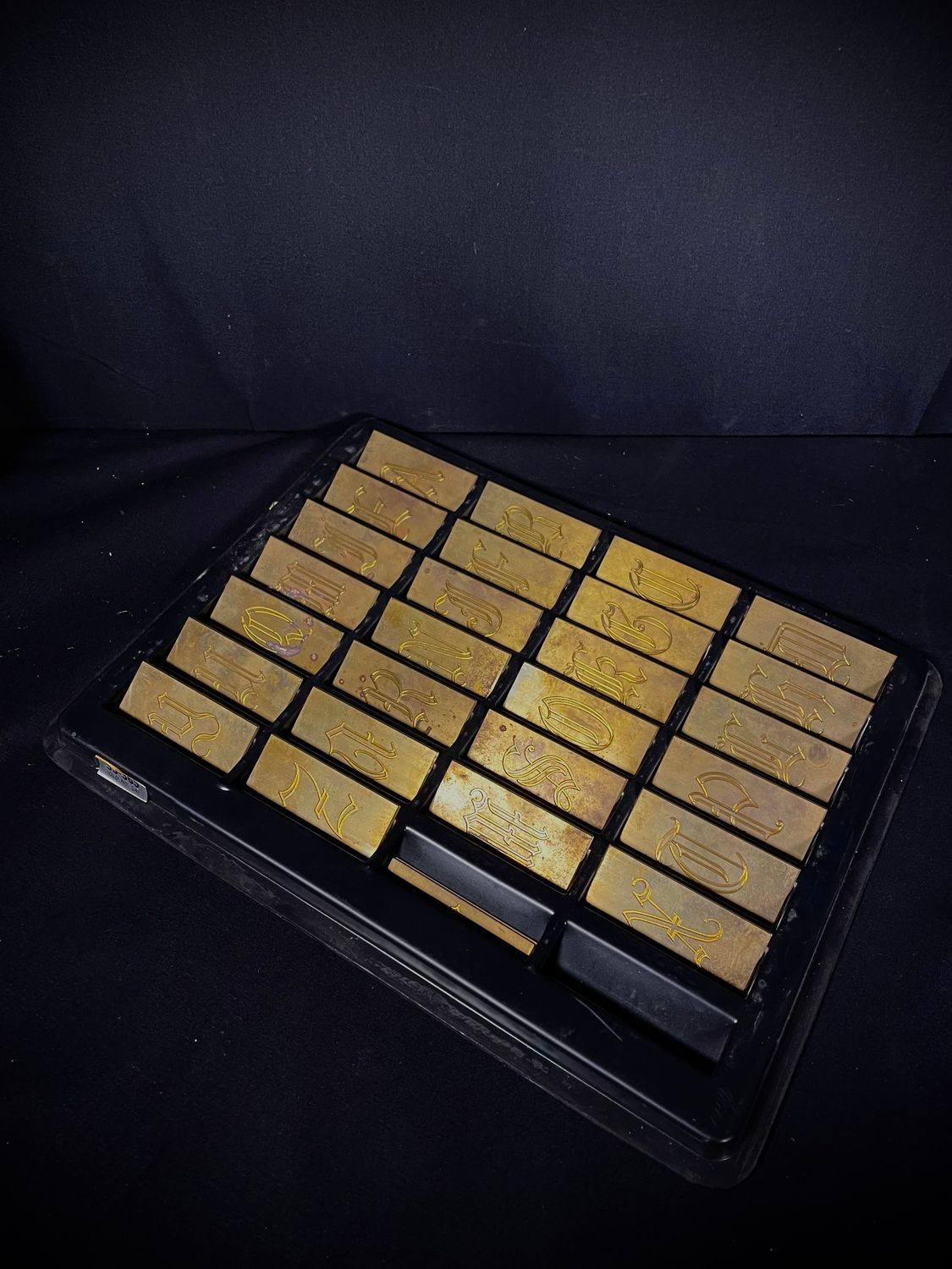 New Hermes Brass Engraving Font Set No. 35-365
