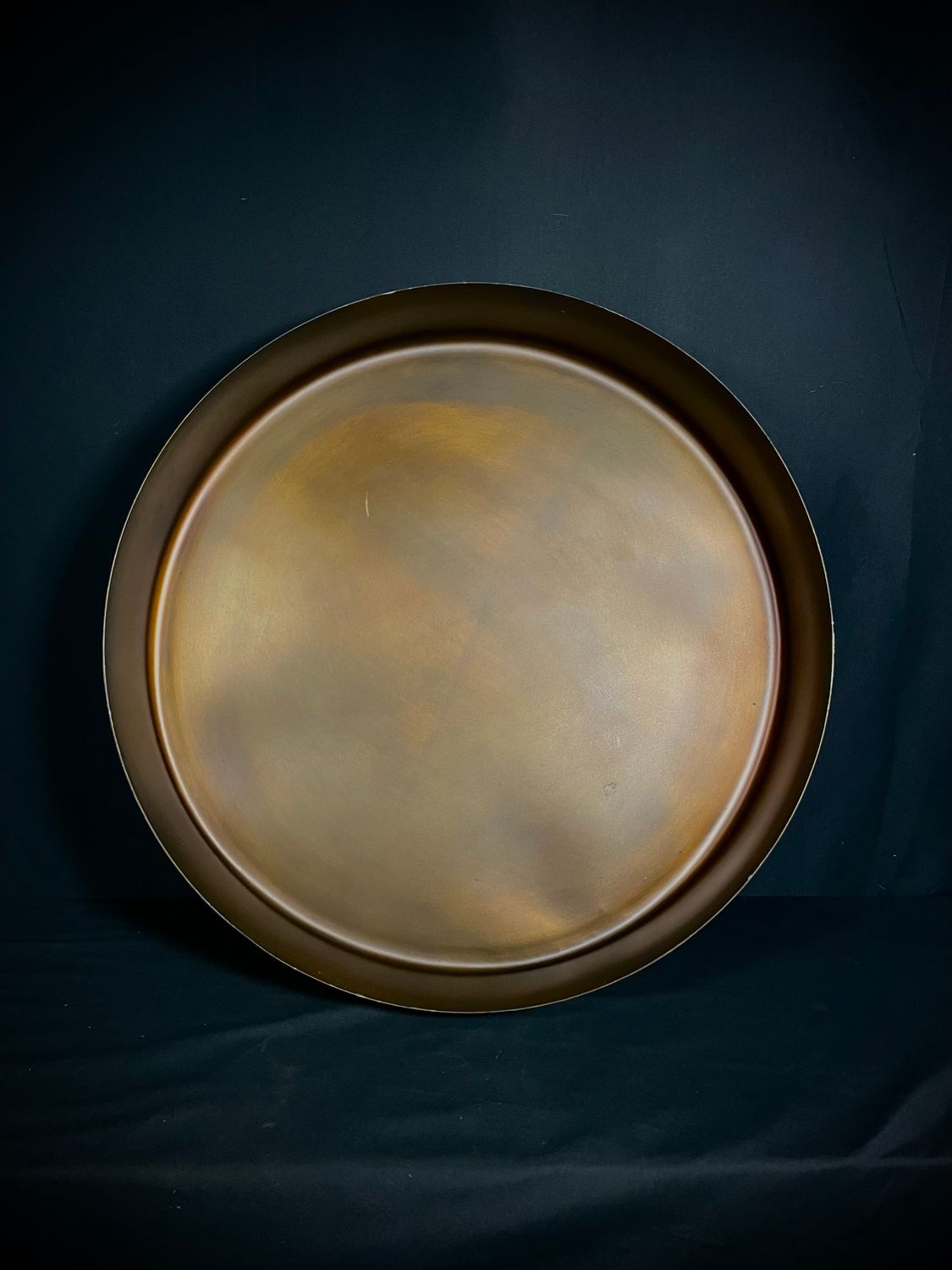 Restoration Hardware Handcrafted Metal Bowl with Aged Brass Finish