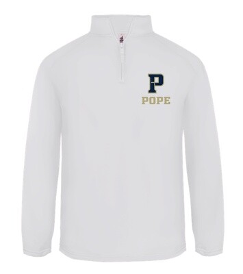P + POPE 1/4 Zip Fleece White
