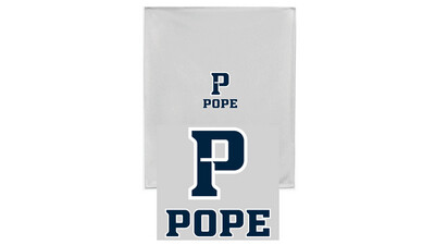 Athletic Heather Sweatshirt Blanket with P+Pope