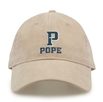 The Game Corduroy Cap P + Pope in Stone
