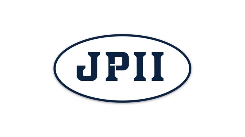 JPII Oval Sticker in Navy 4.0&quot; x 2.0&quot;