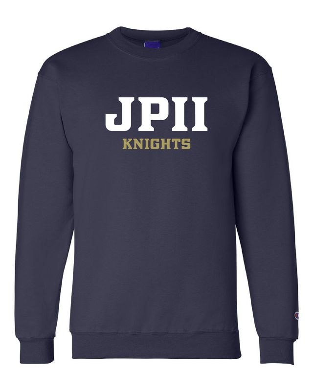 SWEATSHIRT - JPII+Knights in White/Gold