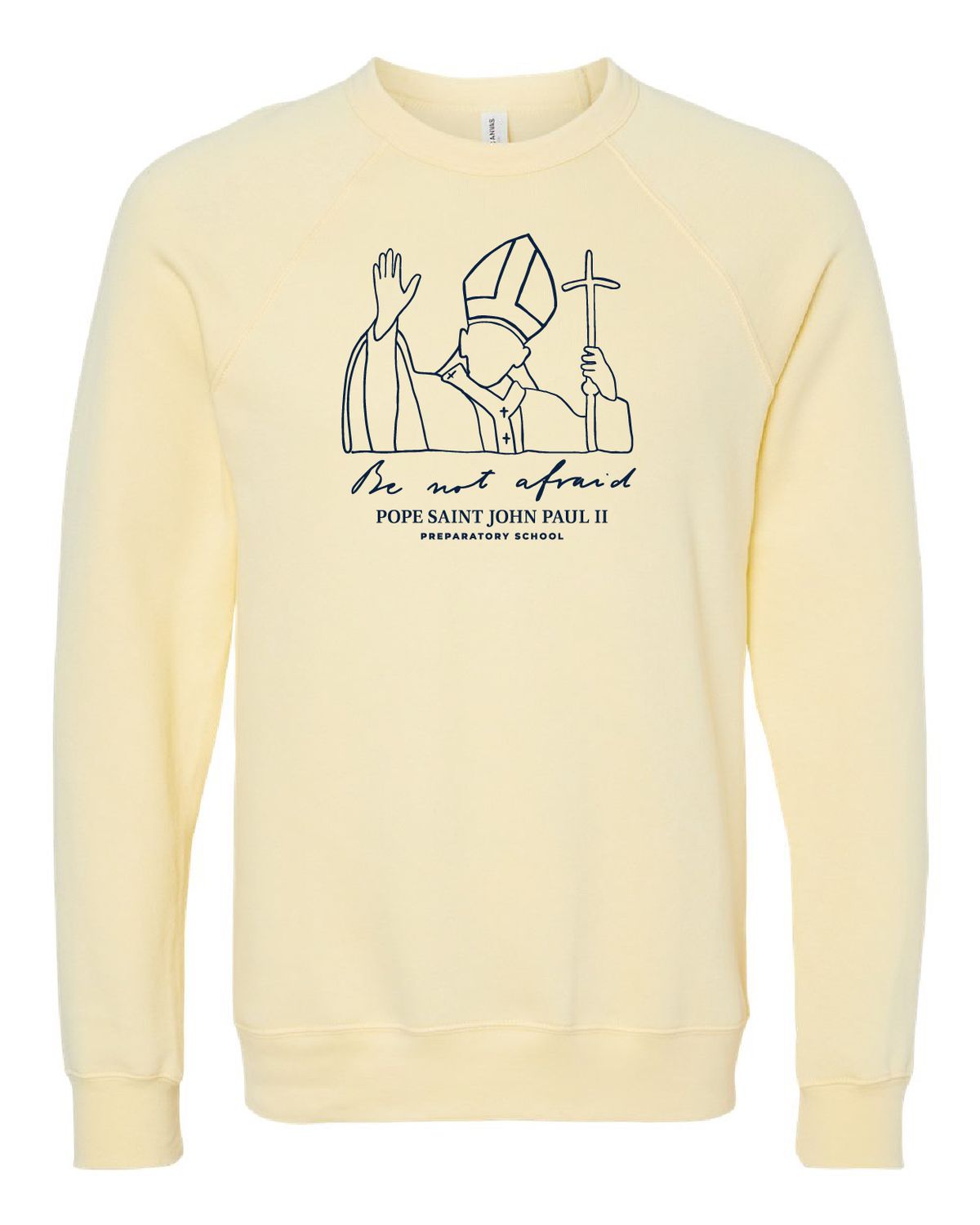 SWEATSHIRT - Pope Sketch Be Not Afraid