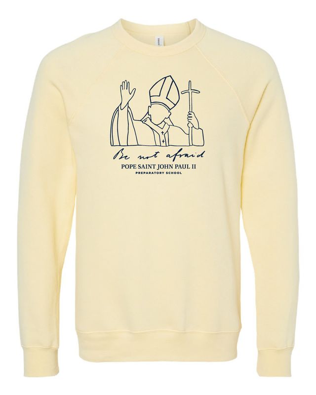 SWEATSHIRT - Pope Sketch Be Not Afraid