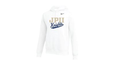 HOODIE - Nike White JPII w/Knights Script