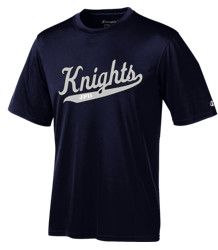 SS TEE DRIFIT - BSN Navy Knights Script + JPII Inset