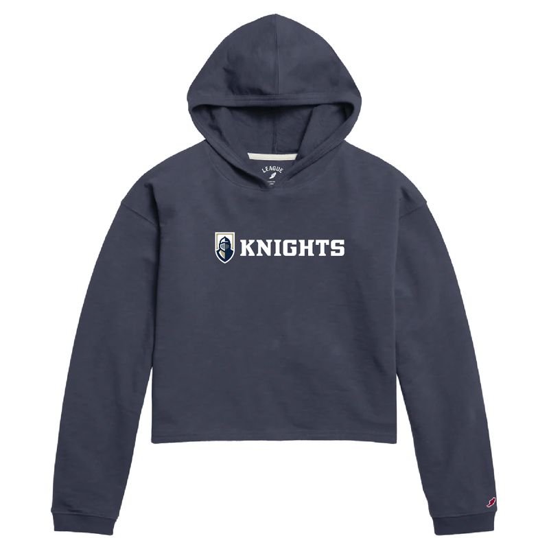 HOODIE-Women- League Armor+Knights Crop