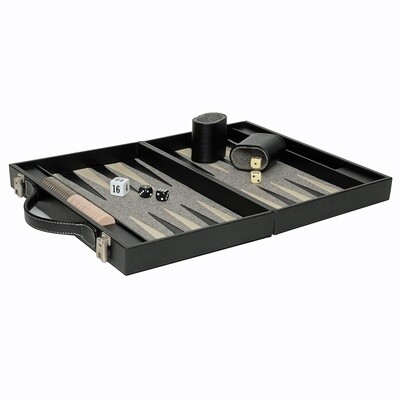 Backgammon 15in Black Case