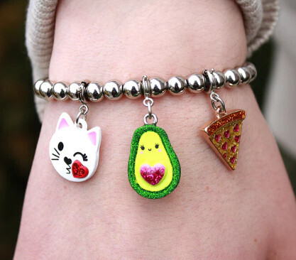 Charm Avocado Glitter